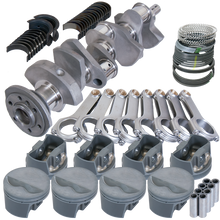 Load image into Gallery viewer, Eagle Chevy 350 3.480in Crank 5.700in H-Beam -5cc Flat Top 4.000in Pistons Rotating Assembly