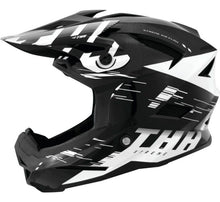 Load image into Gallery viewer, THH Helmets T-42 BMX Xtreme  Black/White Youth - Small