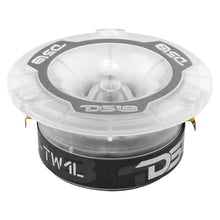 Load image into Gallery viewer, DS18 3.8in Super Bullet Tweeter 120 Watts RMS 1in Aluminum Vc 4 ohm RGB LED Lights- Pair