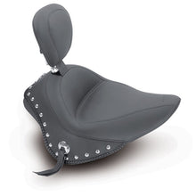 Load image into Gallery viewer, Mustang 11-13 Harley Blackline,12-17 Slim/Slim S Wide Touring Solo Seat w/DBR Studs - Black