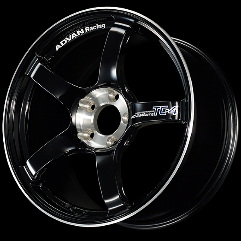 Advan TC-4 SE 18x8.0 / +47 Offset / 5x100 / 63mm Bore / Racing Gloss Black and Diamond Cut