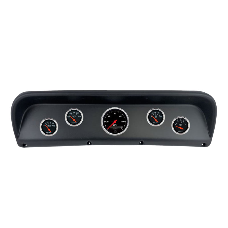 Autometer Designer Black Direct Fit Dash Kit 67-72 Ford F100 (1 x 3-3/8in. / 4 x 2-1/16in.) 2937-06