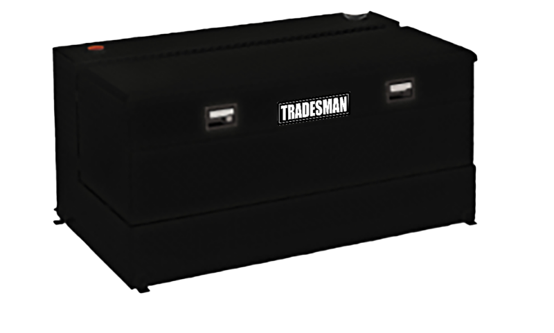 Tradesman Steel L-Shape Liquid Storage Tank Combo (56in. / 90 Gallon Capacity) - Black 76590