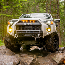 Load image into Gallery viewer, Cali Raised 14-24 Toyota 4Runner Stealth Bumper - No Bull Bar / 32In Led Bar Spot