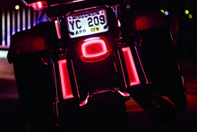 Load image into Gallery viewer, Kuryakyn Tracer LED Taillight Red Lens With License Light