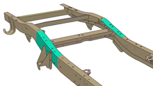 Load image into Gallery viewer, Rust Buster 73-87 Chevy K10/K20 Leaf Spring Frame Repair Kit - Right
