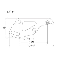 Load image into Gallery viewer, Peterson Fluid Systems Chevrolet Small Block Mount Blade - Left Side