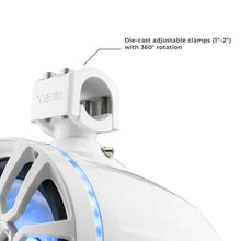 Load image into Gallery viewer, DS18 Tower Speakers 6.5in 100 Watts RMS w/ RGB LED Lights White