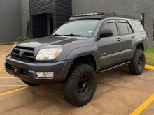 Load image into Gallery viewer, Cali Raised 03-09 Toyota 4Runner Trail Edition Bolt On Rock Sliders - No Kick Out / Powder Coat
