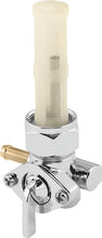 Load image into Gallery viewer, Bikers Choice Chrome 22MM Petcock With Screen Left Outlet Custom