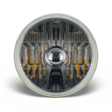 Oracle 7in Sealed Beam Glass Lens Headlight  Non-Halo-Compatible with H4 LED Bulbs