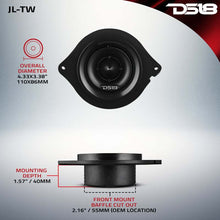 Load image into Gallery viewer, DS18 2.7in OEM Replacement Dash Tweeter Neodymium 100 Watts RMS 1in Kapton Vc 4 ohm 2018 And Up