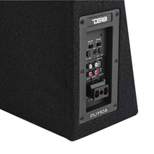 Load image into Gallery viewer, DS18 Single 10in Shallow Enclosure w/ Subwoofer 350 Watts RMS Sealed Black Carpet Amplified