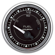 Load image into Gallery viewer, AutoMeter Chrono 2-1/16in 0E 0-90 Ohm Electric Fuel Level Gauge - Chrome 9714