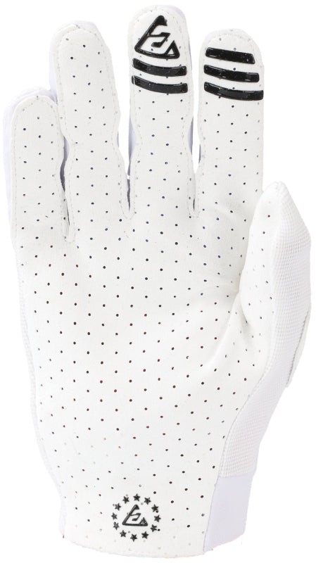 Answer Aerlite Gloves White/Black Logo Youth - Large