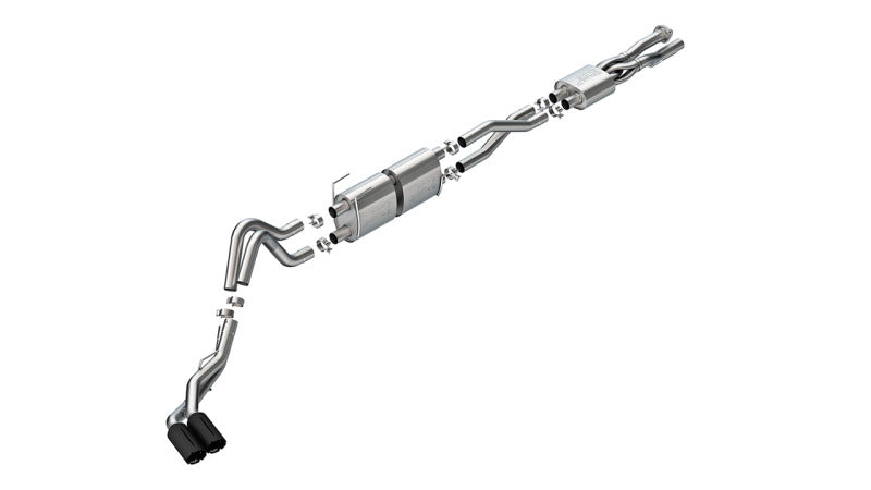 Borla 20-26 Ford F250/F350 SD 7.3L V8 CC SB (160in WB) (SRW) S-Type Cat-Back Exhaust - Brawler Black 141016BRCB