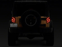 Load image into Gallery viewer, Raxiom 07-18 Jeep Wrangler JK Axial Series Trident LED Tail Lights- Black Housing (Smoked Lens)