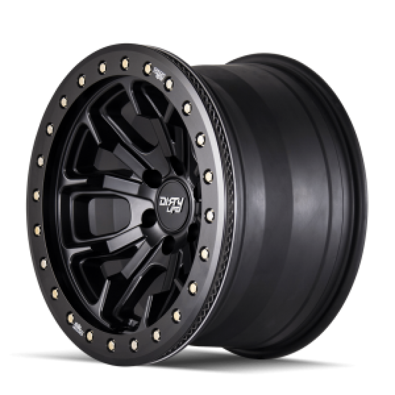 Dirty Life 9303 DT-1 17x9 / 8x170 BP / -12mm Offset / 130.8mm Hub Matte Black Wheel- Beadlock - GTR Auto