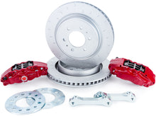 Load image into Gallery viewer, Alcon 10-14/17-18 Raptor/09-17 F150 360x32 Rotors 4-Piston Rear Brake Kit w/o Elect Park Brake - Red ALABKR5059D07