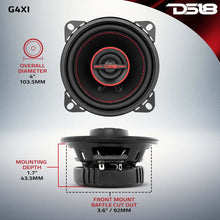Load image into Gallery viewer, DS18 4in 40 Watts RMS 4 ohm 2-Way Coaxial Speaker System Universal Fit