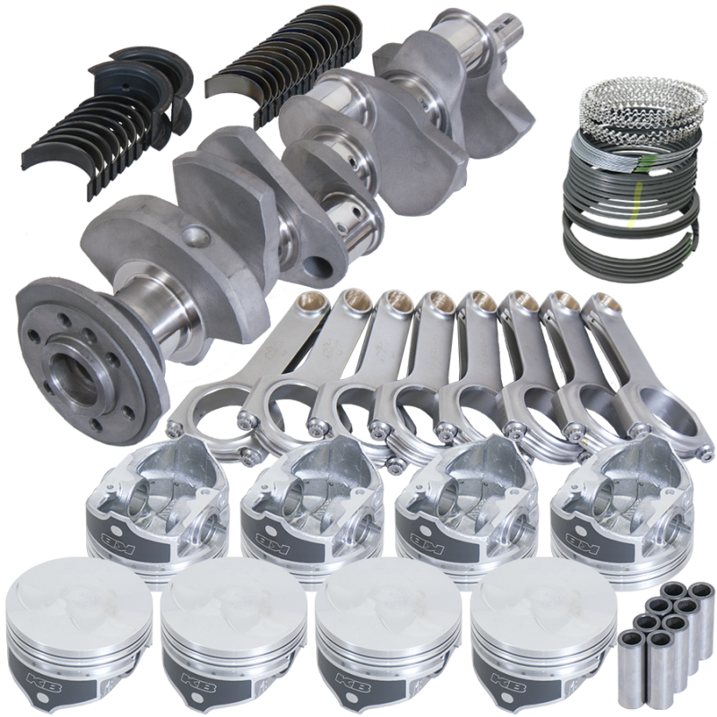 Eagle Chevy LT1 350 1Pc 3.480in Crank 6.000in H-Beam -3.7cc 4.030in Pistons Rotating Assembly