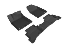 Load image into Gallery viewer, 3D MAXpider 2017-2019 Hyundai Ioniq Hybrid/Ioniq Plug-in Kagu 1st &amp; 2nd Row Floormats - Black