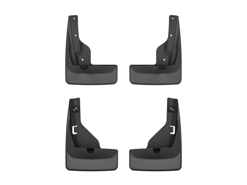 WeatherTech 2024 Toyota Grand Highlander (Incl. Hybrid) Front & Rear No Drill MudFlaps - Black 110179-120179