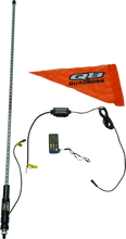 Load image into Gallery viewer, QuadBoss 4Ft Clear Single Whip Bluetooth
