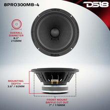 Load image into Gallery viewer, DS18 8in 150 Watts RMS 8 ohm Mid-Bass Loudspeaker