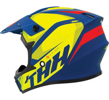 Load image into Gallery viewer, THH Helmets T710XR Airtech Blue/Yellow Youth - Small