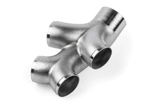 Load image into Gallery viewer, APR Cast T304 Stainless Steel Double Y-Splitter - 76mm to Quad 63.5mm (3in to Quad 2.5in) EXH0146