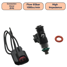 Load image into Gallery viewer, DeatschWerks Universal 1000cc Single Fuel Injector / 34mm Length / 14mm O-Ring Seals
