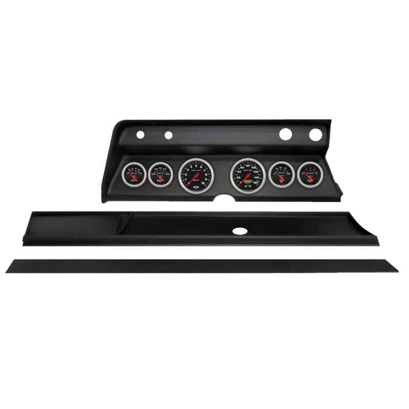Autometer Sport-Comp Direct Fit Dash Kit 1966 Chevy Chevelle (2 x 3-3/8in. / 4 x 2-1/16in.) 2931-11