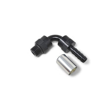 Load image into Gallery viewer, Russell Hose End Crimp On 10 Sae Port Male To -8 Hose 90 Deg Swivel Blk Anodized