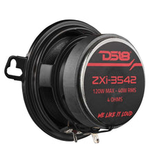 Load image into Gallery viewer, DS18 3.5in 40 Watts RMS 4 ohm 2-Way Coaxial Speaker w/ Kevlar Cones