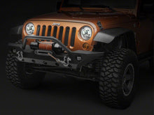 Load image into Gallery viewer, Raxiom 97-18 Jeep Wrangler TJ &amp; JK 6-LED Headlights w/ Partial Halo- Black Housing (Clear Lens)