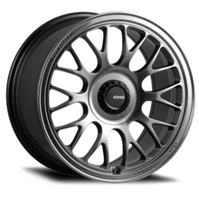 Load image into Gallery viewer, Konig MRK1 15x7 4x100 ET35 Hyper Carbon Wheel w/ Gloss Black Gear Cap/Logo/Cover Plate