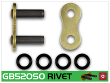 Load image into Gallery viewer, RK Chain GB520SO-RIVET - Gold