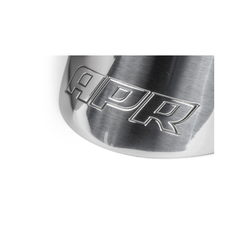 APR Double-Walled 3.5in Slash-Cut Tips - Polished Silver - Set of 2 TPK0006