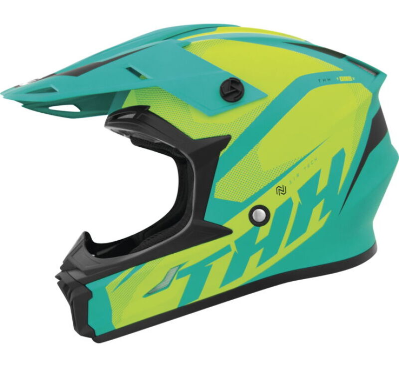 THH Helmets T710XR Airtech Teal/Yellow Youth - Small
