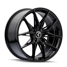 Load image into Gallery viewer, Kraze KR196 Evolve 18x8.5 / 5x112 BP / 30mm Offset / 66.56mm Hub Gloss Black Wheel
