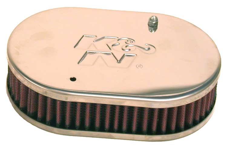K&N Bolt-On Oval Unit 2in Flg 2in H