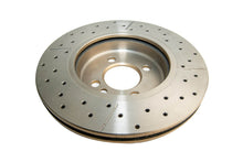 Load image into Gallery viewer, DBA 02-06 Mini Cooper Front Street Series Drilled &amp; Slotted Rotor w/Gold Hat