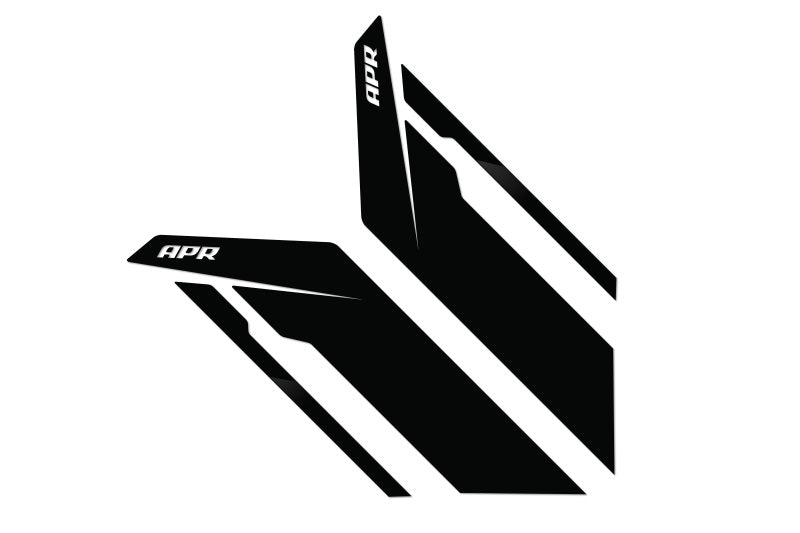 APR Sideburn Stickers - Black APR/Black Stripe (Pair) PM100344