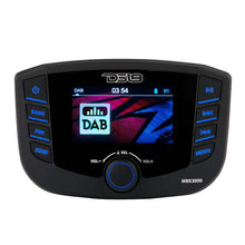 Load image into Gallery viewer, DS18 3in Color TFT Screen 3 Zones 4 volts Output BT RDS 4x 50 Watts DAB Europe Antenna Incl Headunit