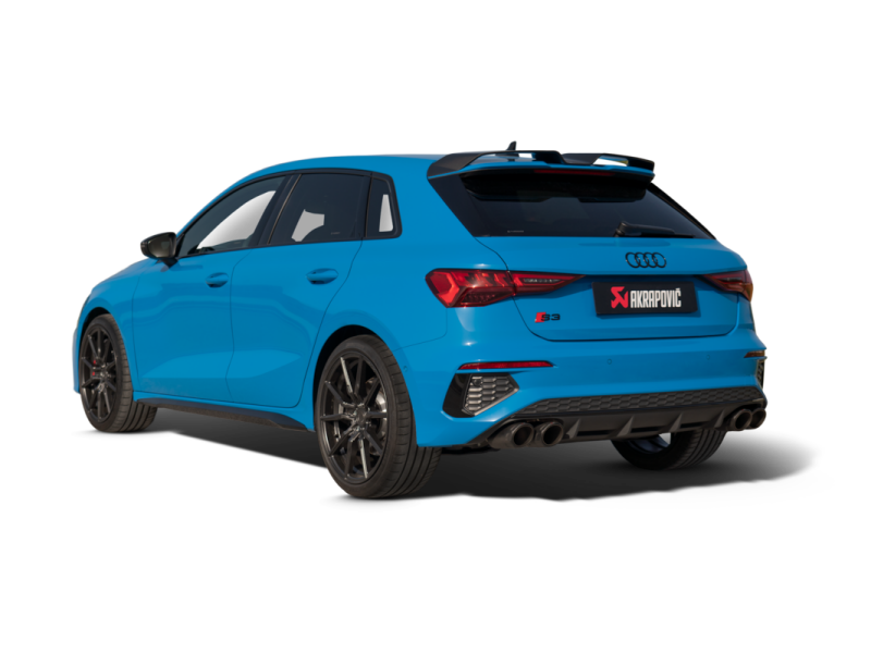 Akrapovic 2021+ Audi S3 Sportback (8Y) Evolution Line Cat Back (Titanium) w/Carbon Tips - GTR Auto