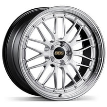 Load image into Gallery viewer, BBS LM 21x12 5x130 ET64 CB71.6 Diamond Silver Wheel w/ Diamond Cut Machined Lip