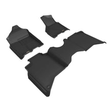 Load image into Gallery viewer, 3D MAXpider 19-24 Dodge RAM 3500 Crew Cab w/ Bench Seats Kagu 1st and 2nd Row Floormat - Black
