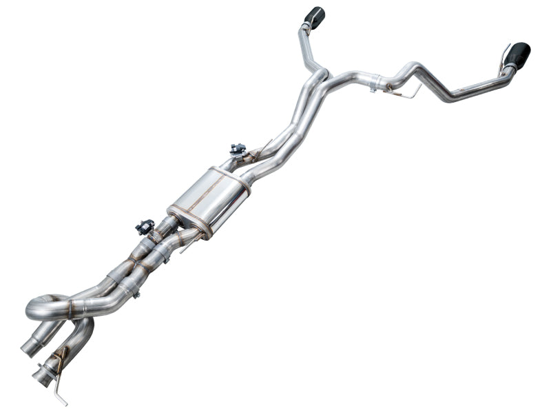 AWE 2024+ Ford Ranger Raptor 3.0L Switchpath Cat-Back Exhaust - Diamond Black Tips 3025-33306