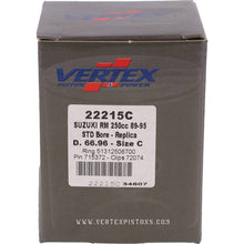 Load image into Gallery viewer, Vertex Piston 89-95 Suzuki RM 250 250cc Cast Replica Piston Kit